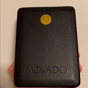 Movado box gold dot